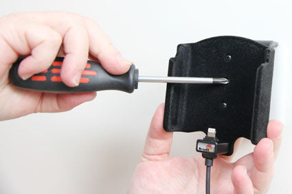 Brodit Auto-Halterung mit Zigarettenanzünder-Stecker, neigbar – für iPhone 6S/7 Plus – Schwarz, ABS