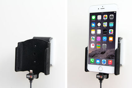 Brodit Auto-Halterung mit Zigarettenanzünder-Stecker, neigbar – für iPhone 6S/7 Plus – Schwarz, ABS