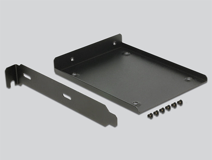 Delock Einbaurahmen 1× 2,5" im PCI/PCIe Slot, SATA – für Universalgehäuse, Schwarz, Metall