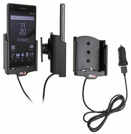 Brodit Auto-Halterung, aktiv mit Zigarettenanzünder/USB-Strom – für Sony Xperia Z5 Compact – Grau