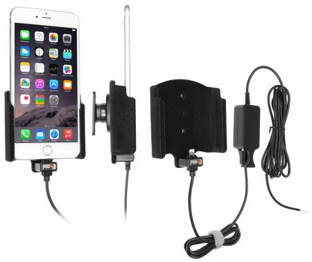 Brodit Auto-Halterung, aktiv, drehbar 22° mit Ladefunktion (12 V) – für iPhone 6S Plus – Grau
