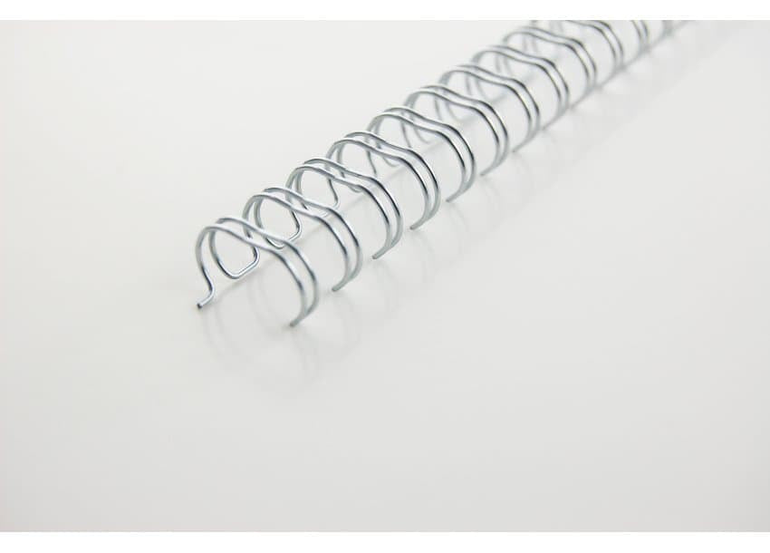 GBC Drahtbinderücken – für Format A4 – Ø 9,5 mm, silber, Draht – 100 Stk.