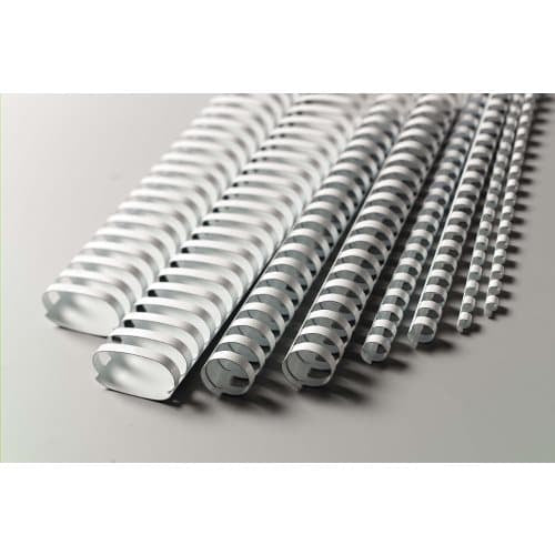 GBC Bindedisc-Ringe – Ø 14 mm, weiss, Kunststoff – 100 Stk.