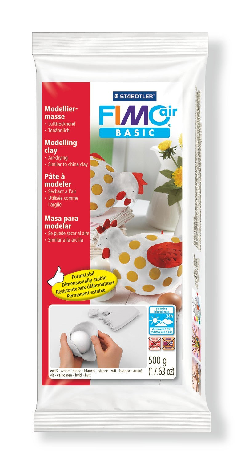 Staedtler Fimo Modelliermasse – Weiss – 96 × 200 mm, 16 mm, 500 g