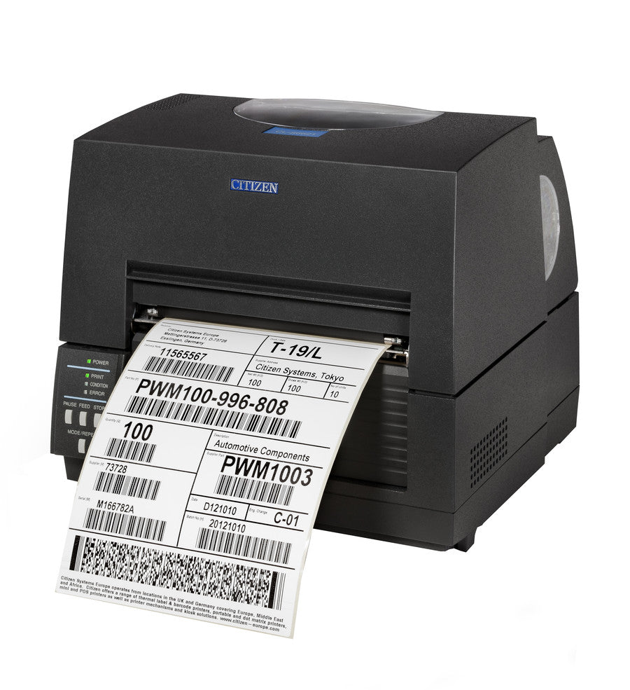 Citizen CL-S6621XL – Industrie-Etikettendrucker (DT/TT), 168 mm, 203×203 dpi, 150 mm/s, USB/LAN/WLAN/RS-232