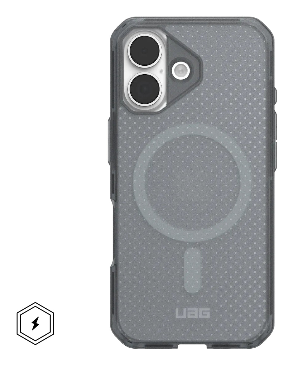 Urban Armor Gear UAG – Backcover Dot MS – für Apple iPhone 17 – grau – TPU, MagSafe-kompatibel