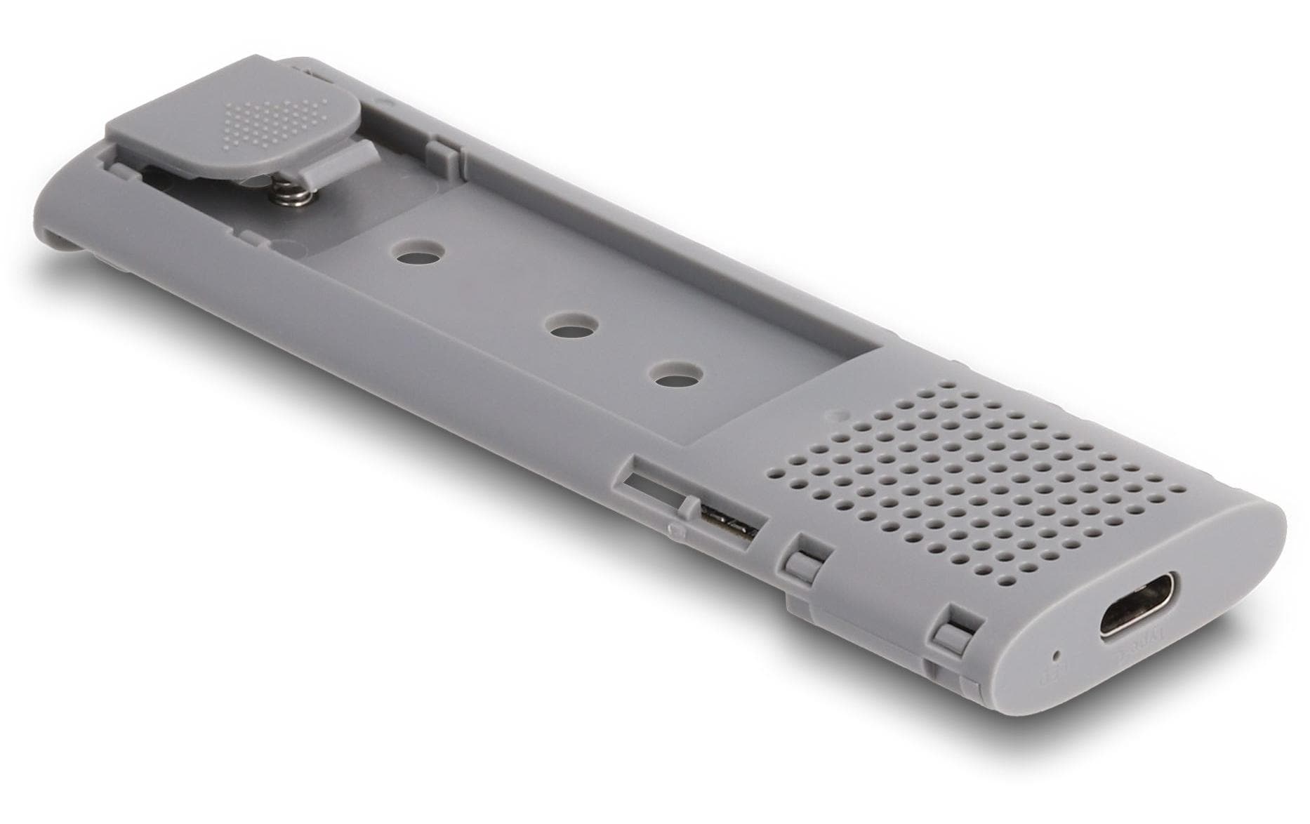 DeLOCK 1-Bay Gehäuse – M.2 NVMe/PCIe, SATA SSD, USB-C 10 Gbit/s