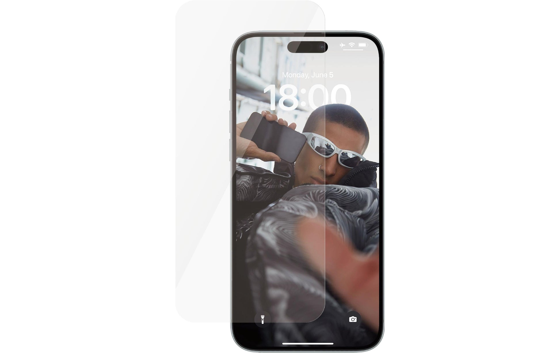 PanzerGlass Displayschutzglas – für Apple iPhone 15 Plus – Ultra-Wide Fit, kratzresistent, stossfest, Hartglas