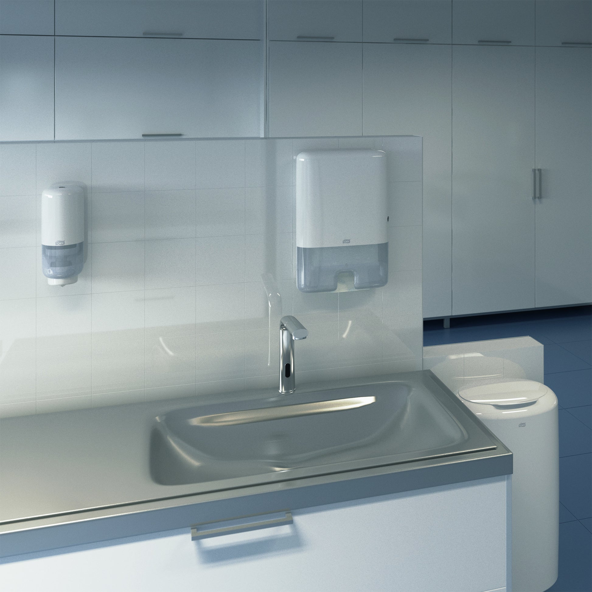 Tork ELEVATION Automatischer Seifenspender – Wandmontage – Weiss, Kunststoff – für Tork S4