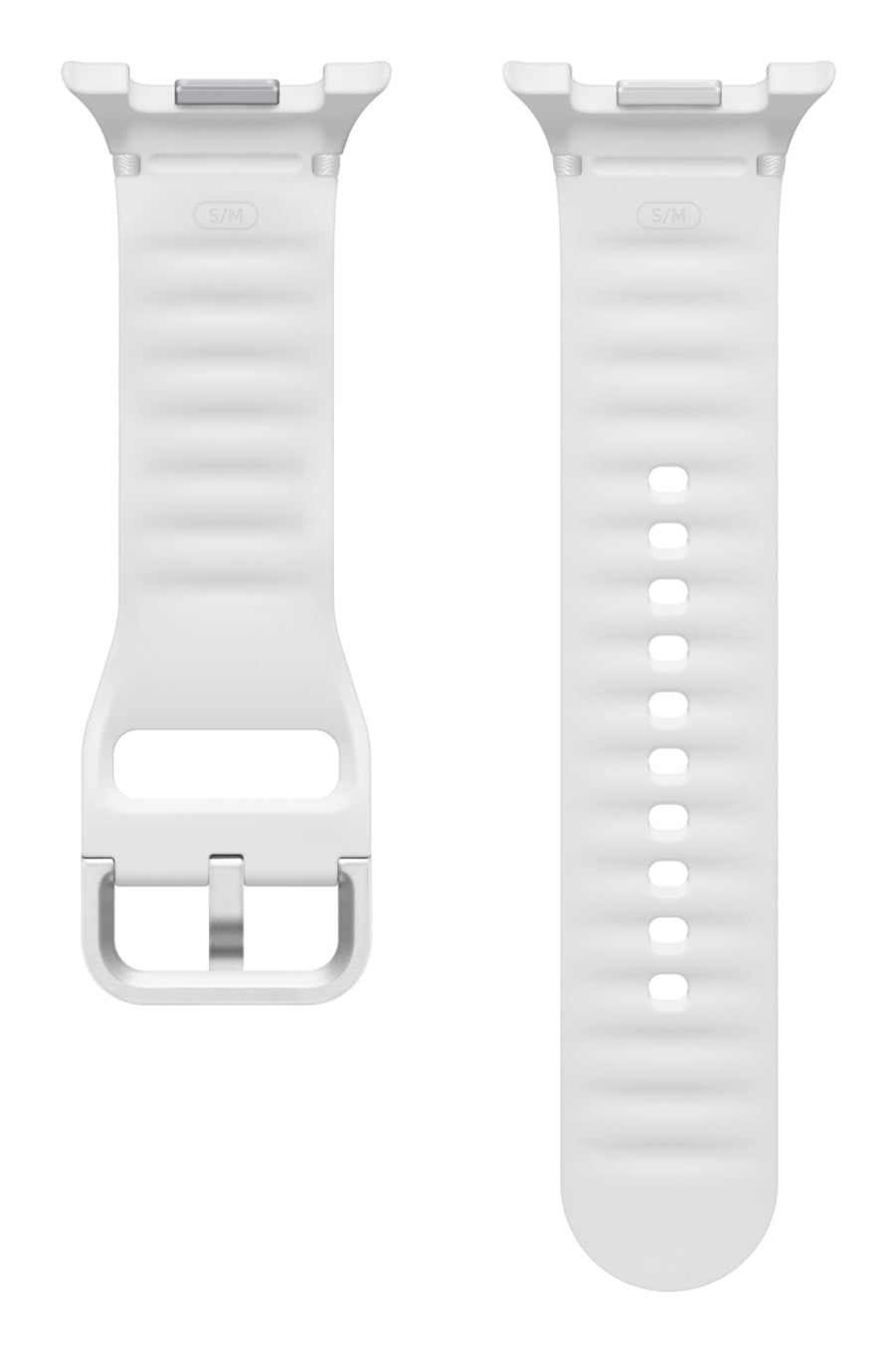 Samsung Watch 8 Sport – Smartwatch – Weiss, Bandgrösse S/M, Gummi