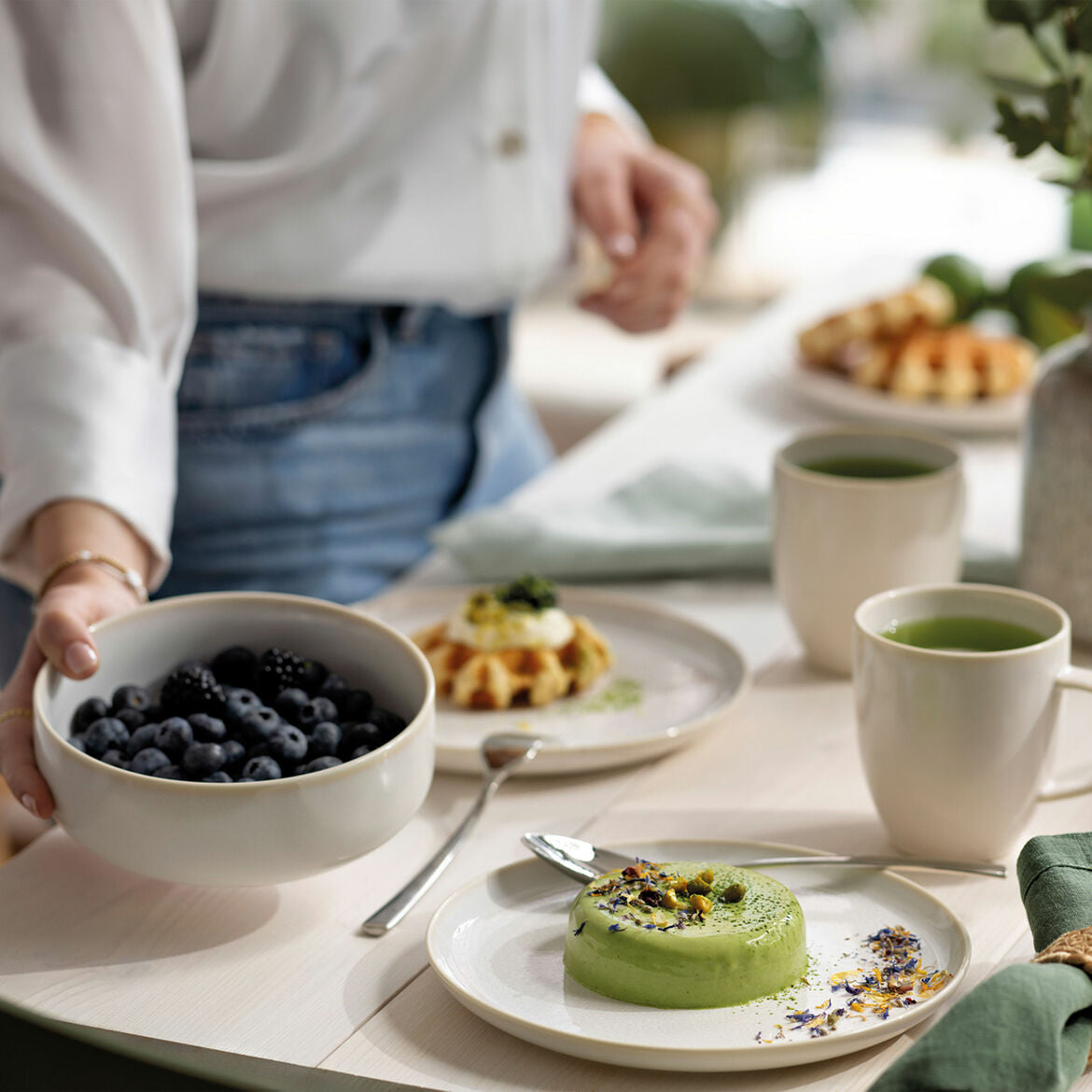 Villeroy & Boch Schale – 0,78 l, Porzellan, weiss, rund, spülmaschinenfest, mikrowellenfest, 6 Stück