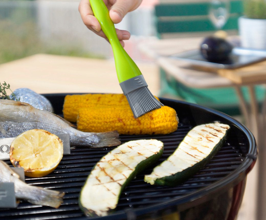 OUTDOORCHEF Marinierpinsel, 5 × 2 × 21,6 cm, Silikon, Grün, spülmaschinenfest