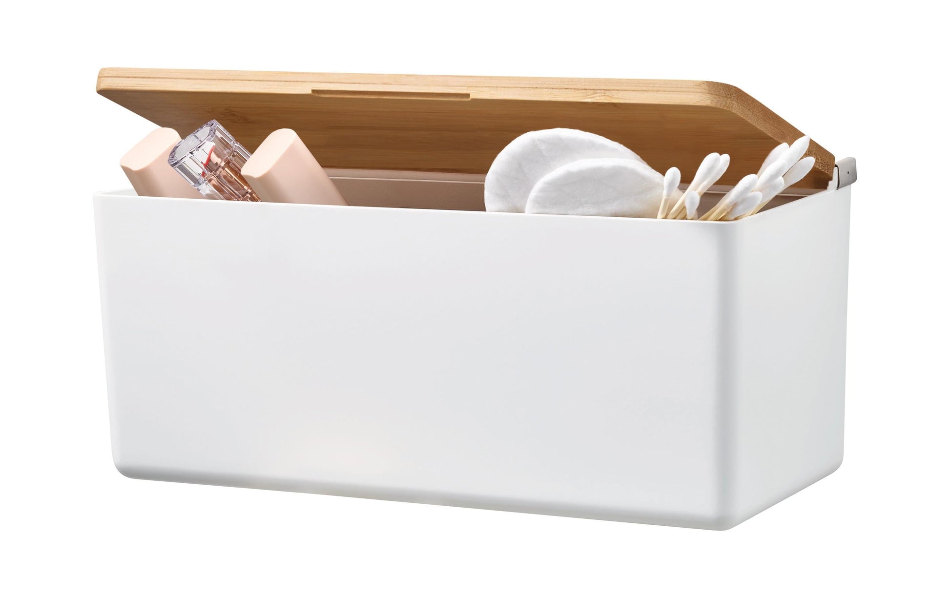 TESA Aufbewahrungsbox BABOO M – 24,2×10,2×11 cm, Kunststoff, Weiss