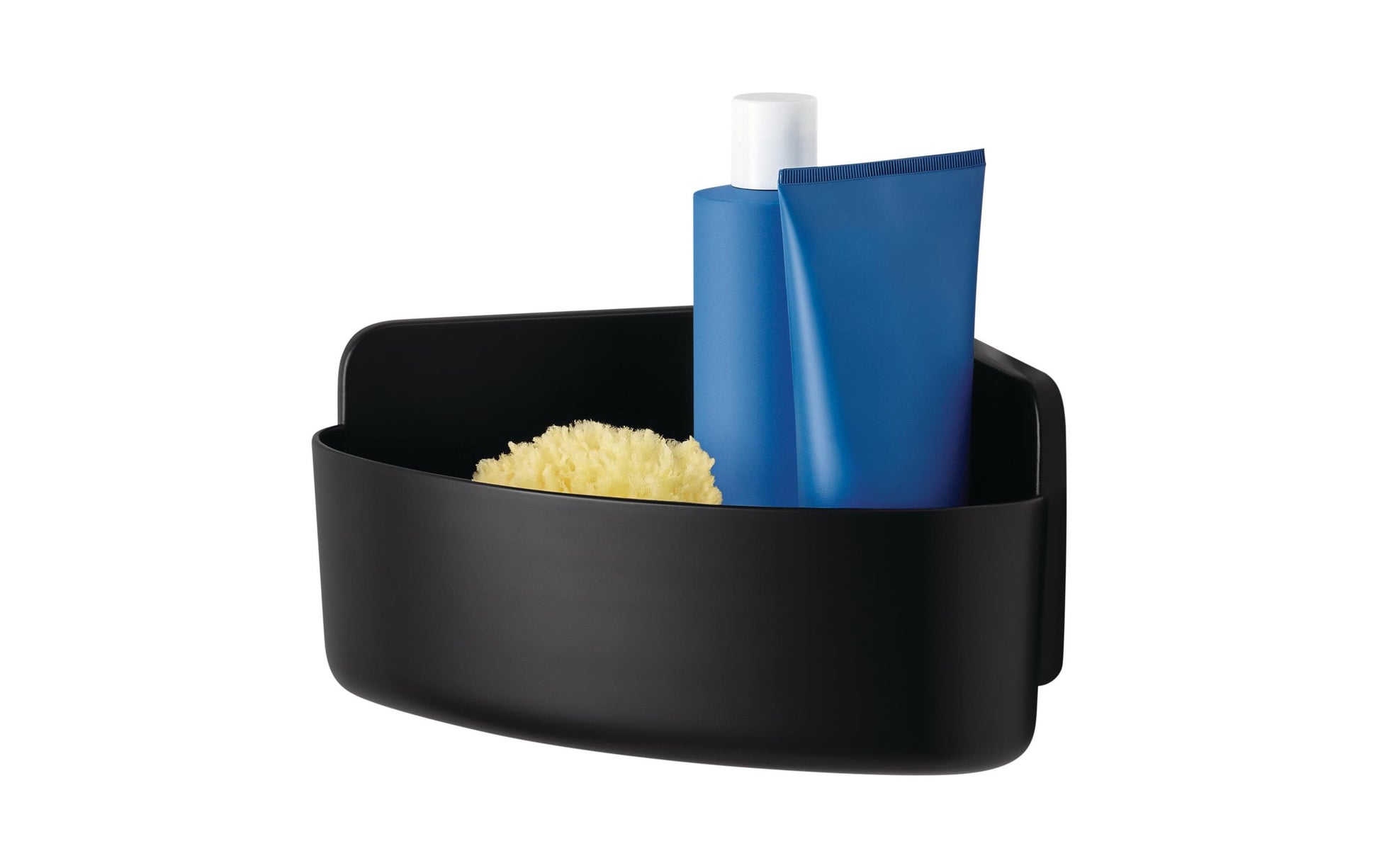 TESA Duschkorb LAVAA M – 20×20×12 cm, ABS, 3 kg, Wandmontiert, Schwarz