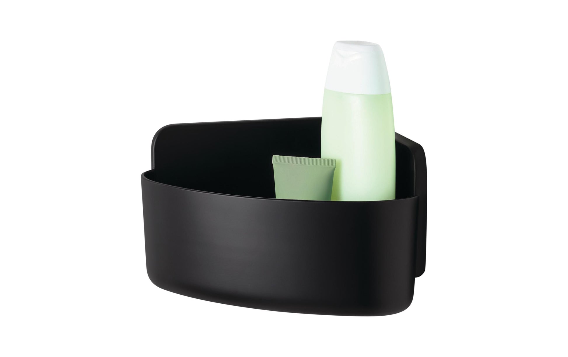 TESA Seifenhalter (Wand) LAVAA – ABS, Wandmontiert, 17,5×17,5×12 cm, Schwarz