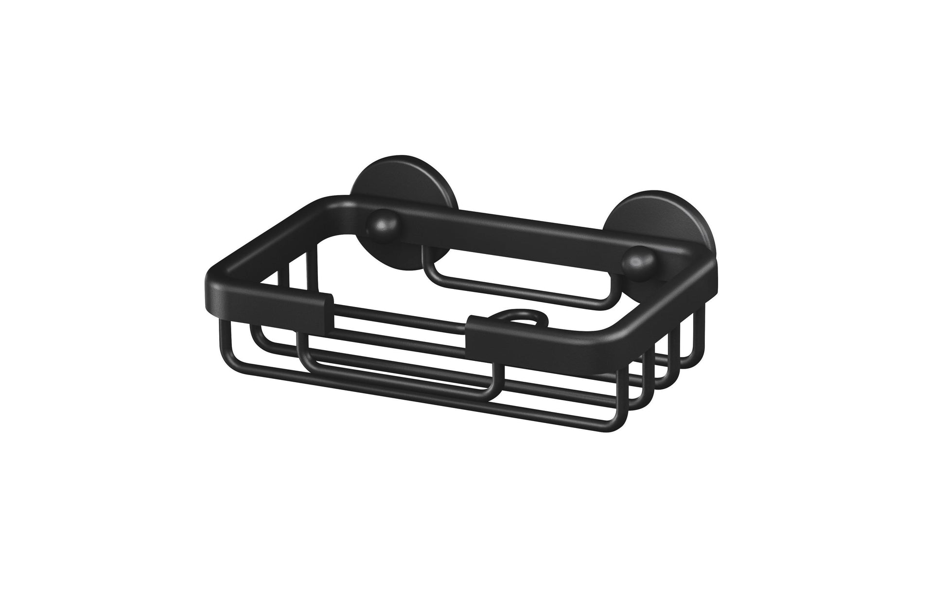 TESA Seifenhalter (Wand) – Aluminium, 5 kg, Wandmontiert, 13,5×9,5×4,7 cm, Schwarz matt