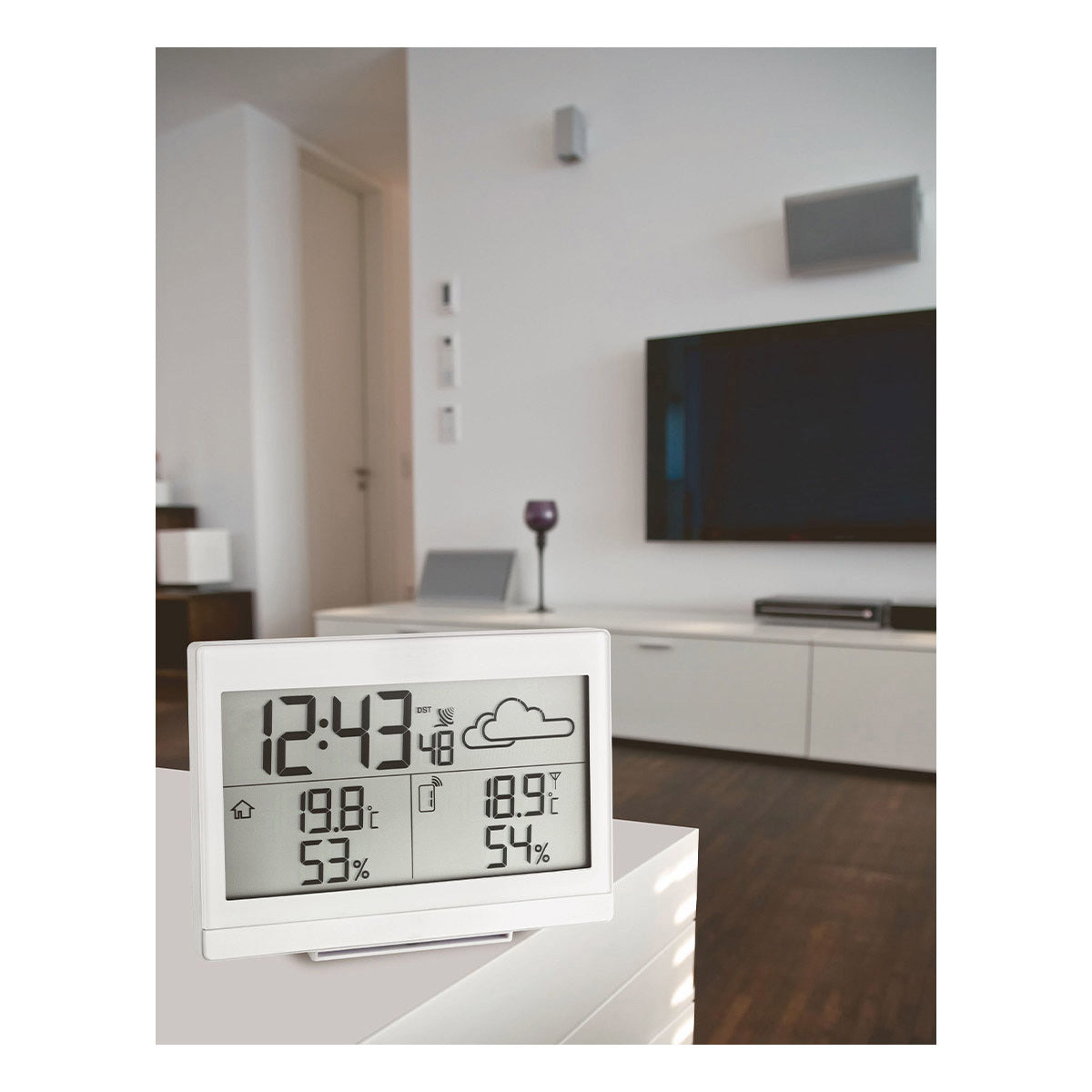 TFA-Dostmann Casa Temperatur-/Feuchtesensor – Kabellos, −40–71,1 °C, 20–90 %, Innen/Aussen