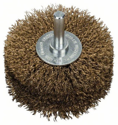Bosch Professionelle Scheibenbürste 80 × 35 mm Metallschaft 8 mm – Drahtstärke 0,2 mm – für Holz