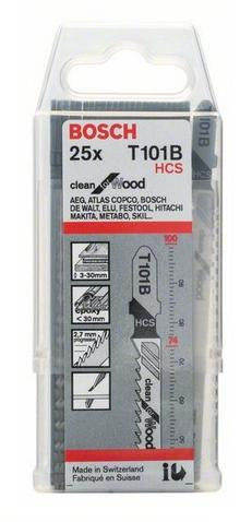 Bosch Professional – Stichsägeblatt, T 101 B, 100 mm, 25 Stk.