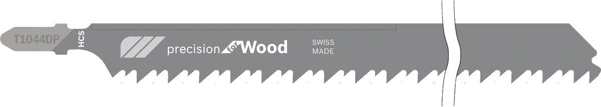 Bosch Professional – Stichsägeblatt, T 1044 DP Precision for Wood, 250 mm, schwarz, 3 Stk.