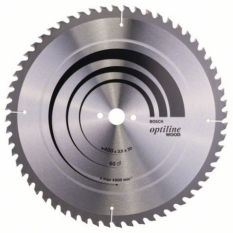 Bosch Professional – Kreissägeblatt, Optiline Wood, 400 mm × 30 mm × 3,5 mm