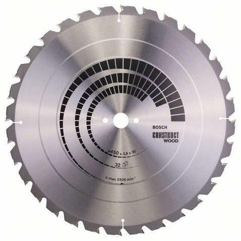 Bosch Professional – Kreissägeblatt, 32 Zähne, 450 mm × 30 mm × 2,5 mm