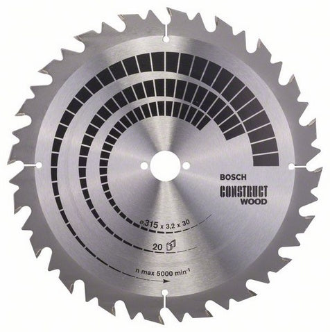 Bosch Professional – Kreissägeblatt, ATB, 20 Zähne, 315 mm × 30 mm × 2,2 mm