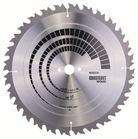 Bosch Professional – Kreissägeblatt, 28 Zähne, 2 608 640 703, 400 mm × 30 mm