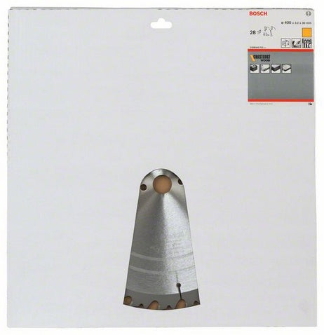 Bosch Professional – Kreissägeblatt, 28 Zähne, 2 608 640 703, 400 mm × 30 mm