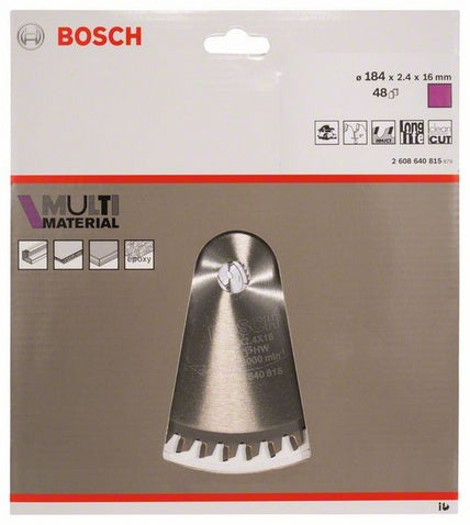 Bosch Sägeblatt, MultiMat KSB, 2 608 640 815, 184 mm × 16 mm