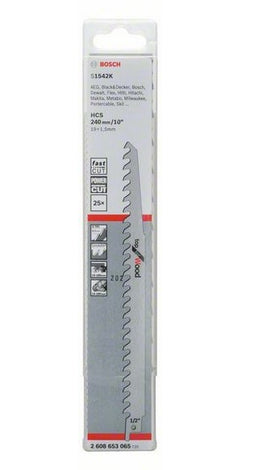 Bosch Professional – Säbelsägeblatt, S 1542 K, 240 mm, 25 Stk.