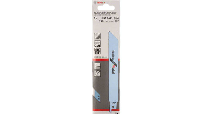 Bosch Professionelles Säbelsägeblatt Bimetall – für Metall – 5 Stk – 24 TPI