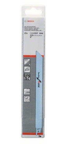Bosch Professionelles Säbelsägeblatt 175 mm Bi-Metall – 25 Stk – für Metall