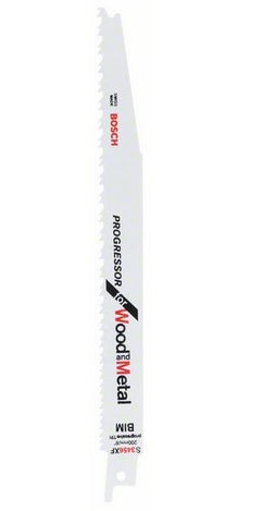 Bosch Professional – Säbelsägeblatt, Progressor Wood and Metal, S 3456 XF, 200 mm, 25 Stk.