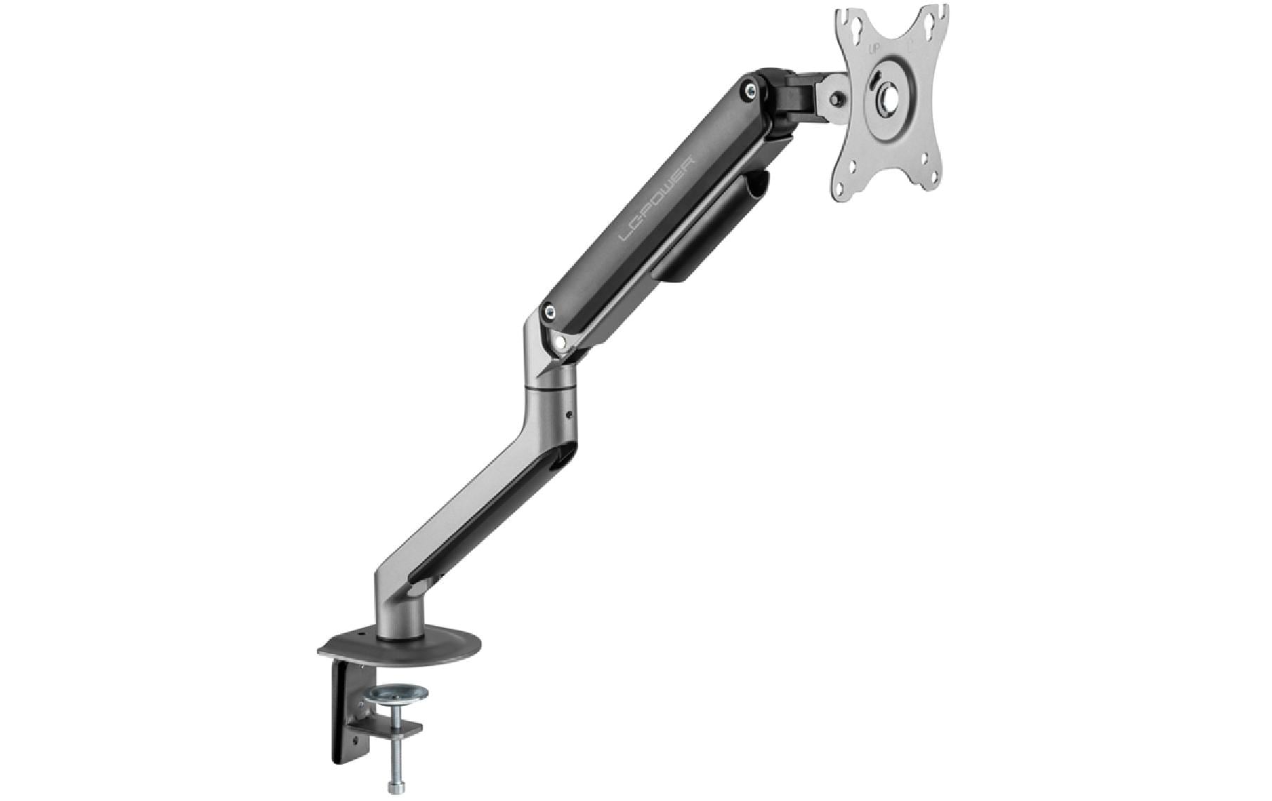 LC-Power LC-EQ-A32B – Monitorarm Tischhalterung – Klemme/Durchführung – 1 Monitor – 17–32" – VESA 75×75/100×100