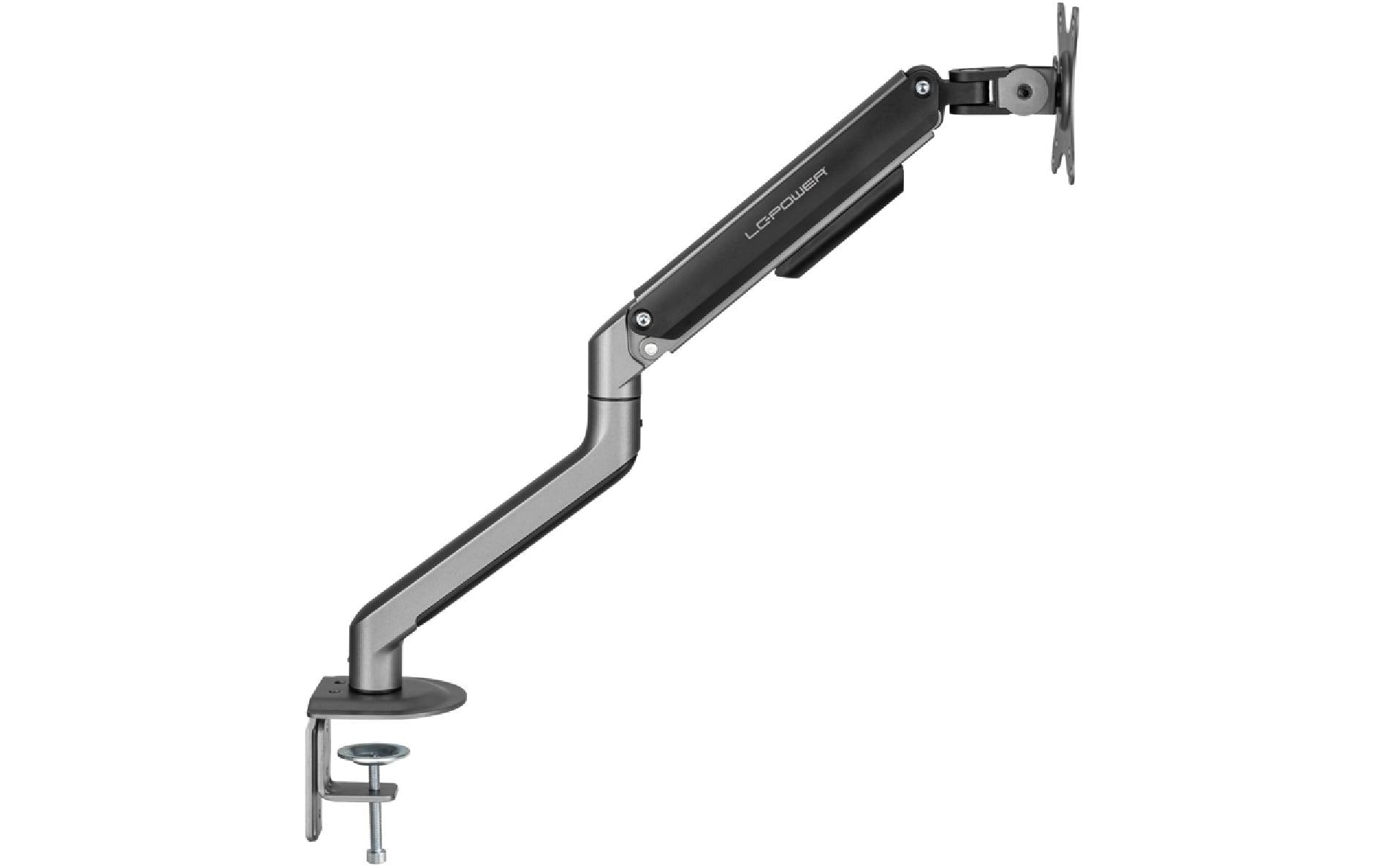 LC-Power LC-EQ-A32B – Monitorarm Tischhalterung – Klemme/Durchführung – 1 Monitor – 17–32" – VESA 75×75/100×100