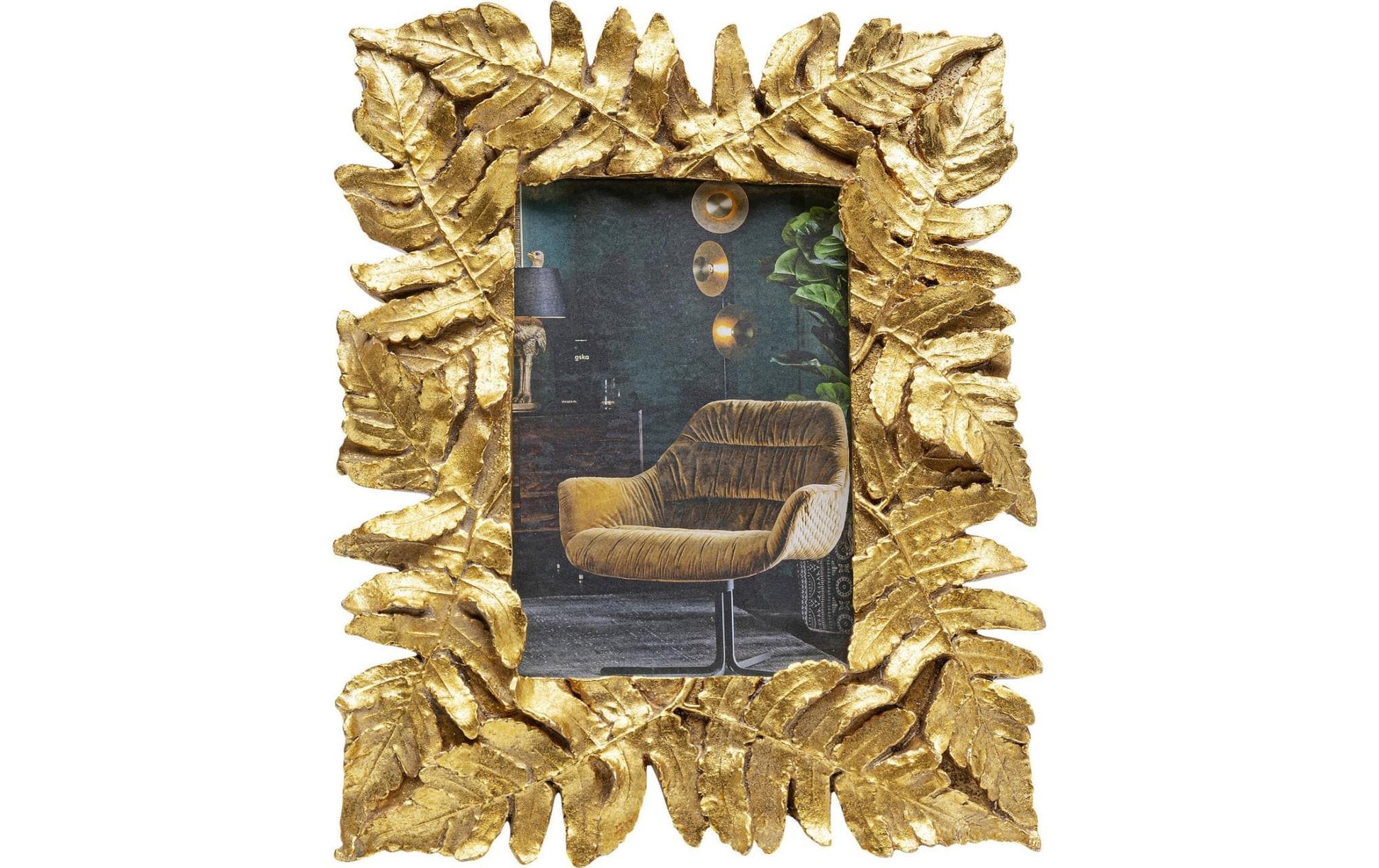 KARE Design Bilderrahmen – für 10 × 15 cm – Polyresin, gold