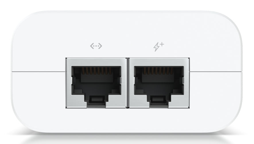 Ubiquiti PoE-Injektor 30 W – 802.3at (PoE+) – Gigabit Ethernet×2 – 48 V DC – weiss