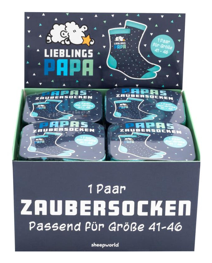 Sheepworld Socken – Grösse 41–46, Hellblau, 80% Baumwolle/15% Nylon/5% Elasthan, 1 Paar