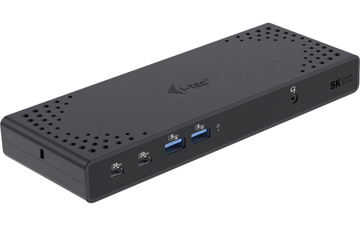 i-tec Dockingstation – USB-C, 2× DP, 2× HDMI, 4× USB-A, 100 W PD, GbE, 3,5 mm Audio, für Windows/Mac/ChromeOS