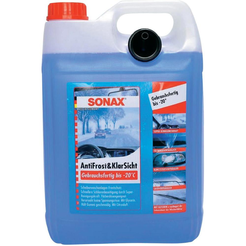 Sonax Scheibenreiniger Antifrost + KlarSicht – für Windschutzscheibe – 5 l