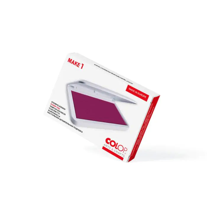 Colop Make 1 – Stempelkissen 90 × 50 mm – Rot, Kunststoffgehäuse