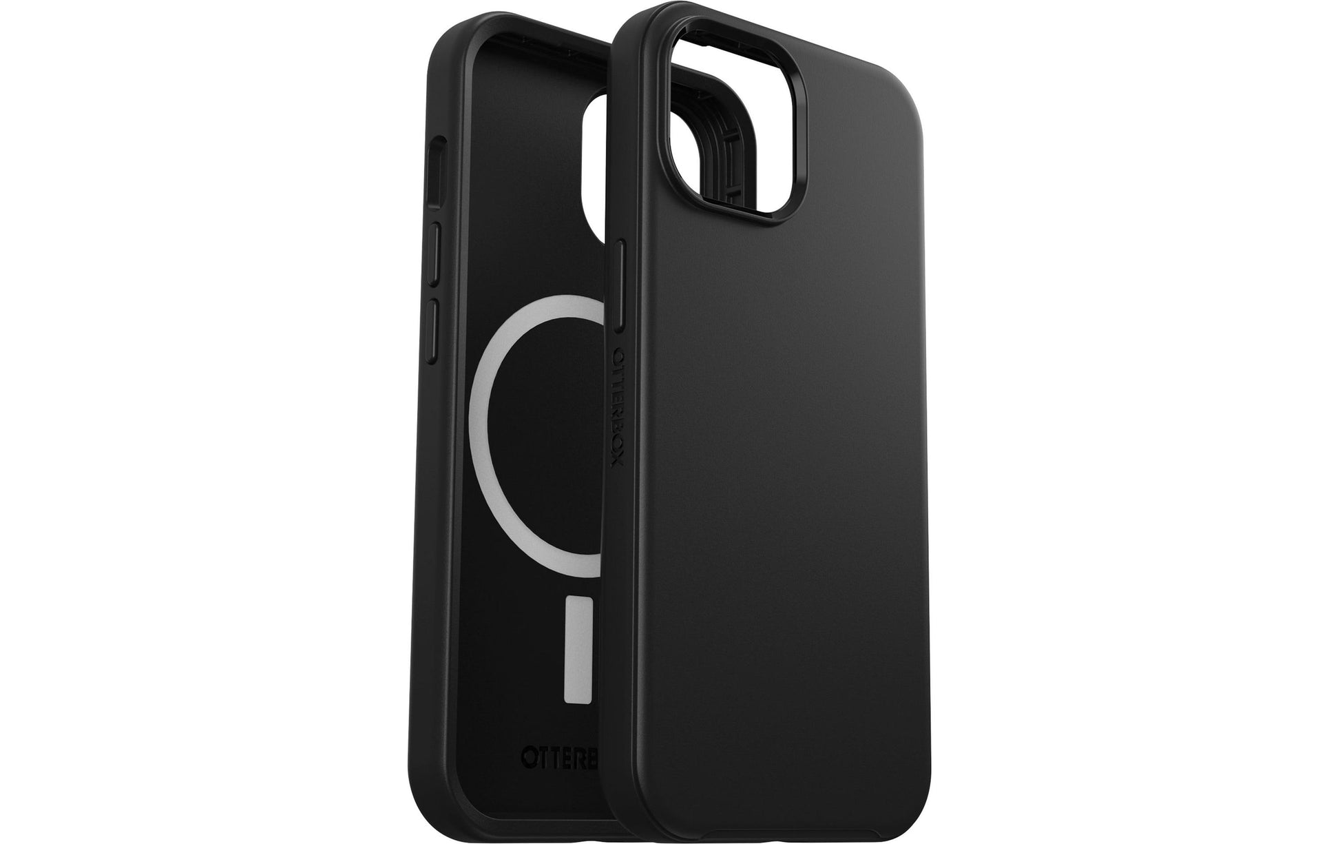 OtterBox Symmetry Backcover – für Apple iPhone 15, Kunststoff, Schwarz, kratzfest