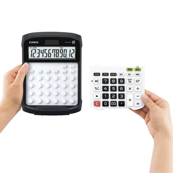 Casio WD-320MT – Finanzrechner – 12-stellig, klappbares Display, Solar/Batterie, Schwarz/Weiss