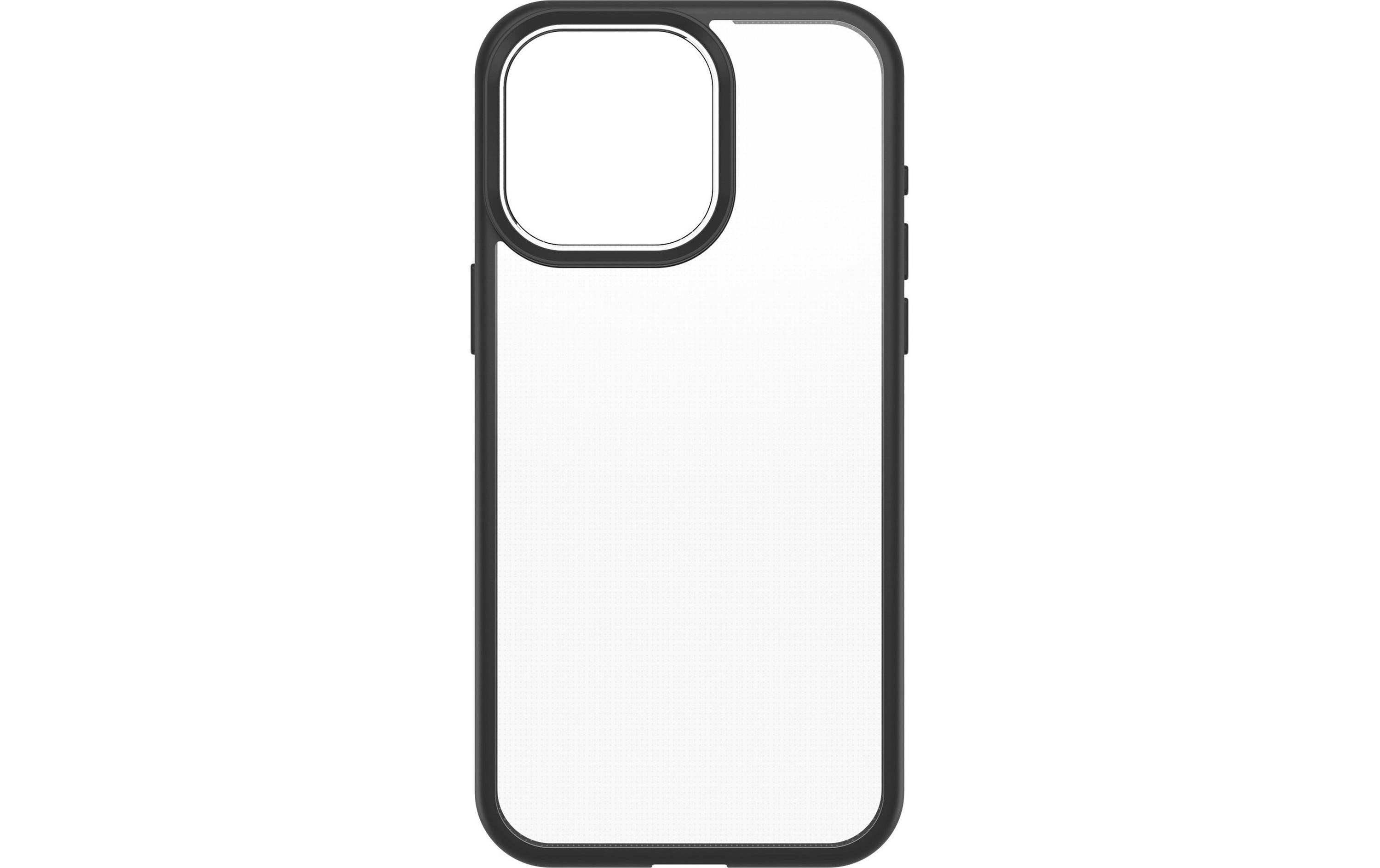 OtterBox Outdoor Cover React Backcover – für Apple iPhone 15 Pro Max, PC, Transparent/Schwarz