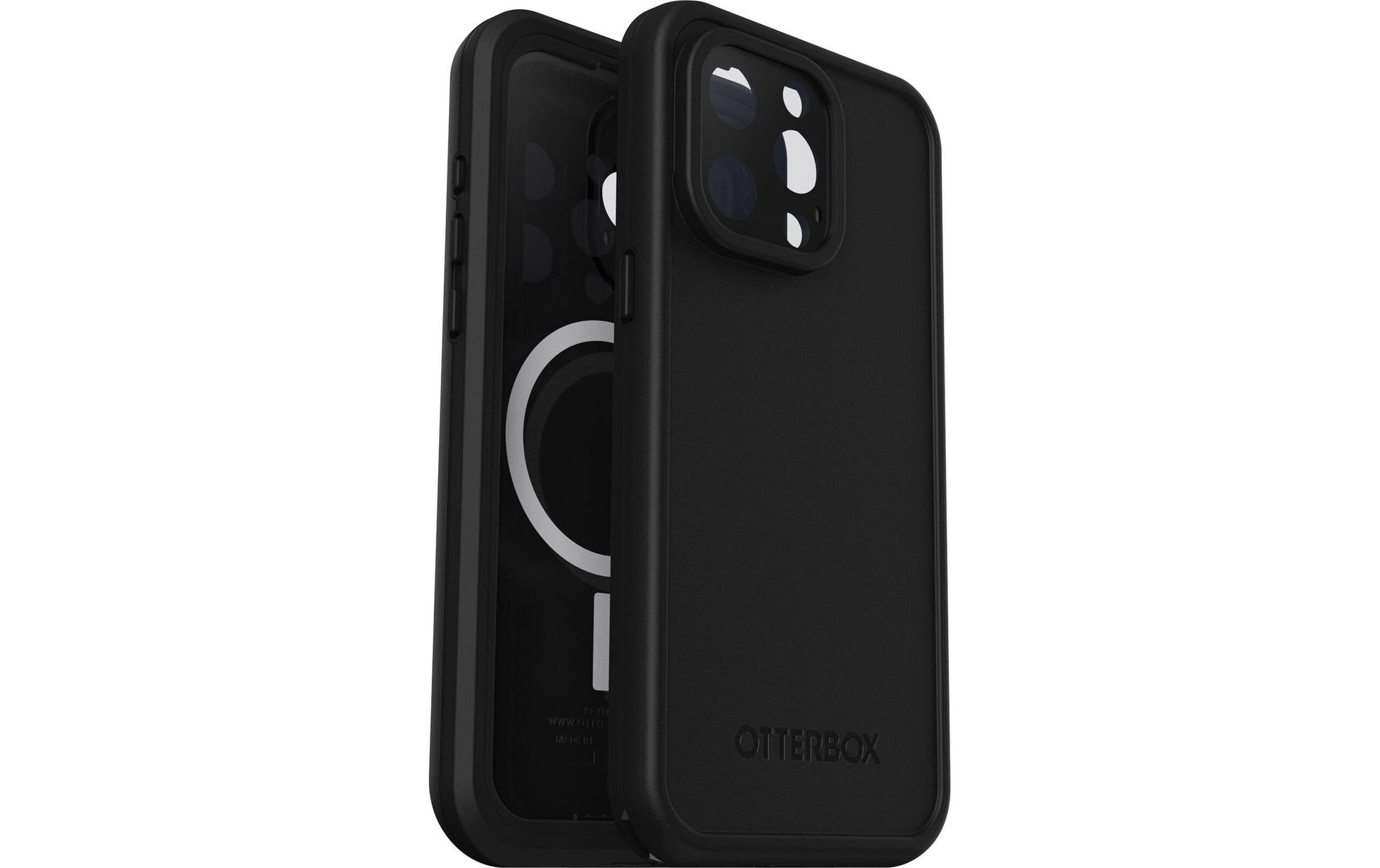 OtterBox Backcover – für Apple iPhone 15 Pro Max – schwarz – Gummi/Elastomer