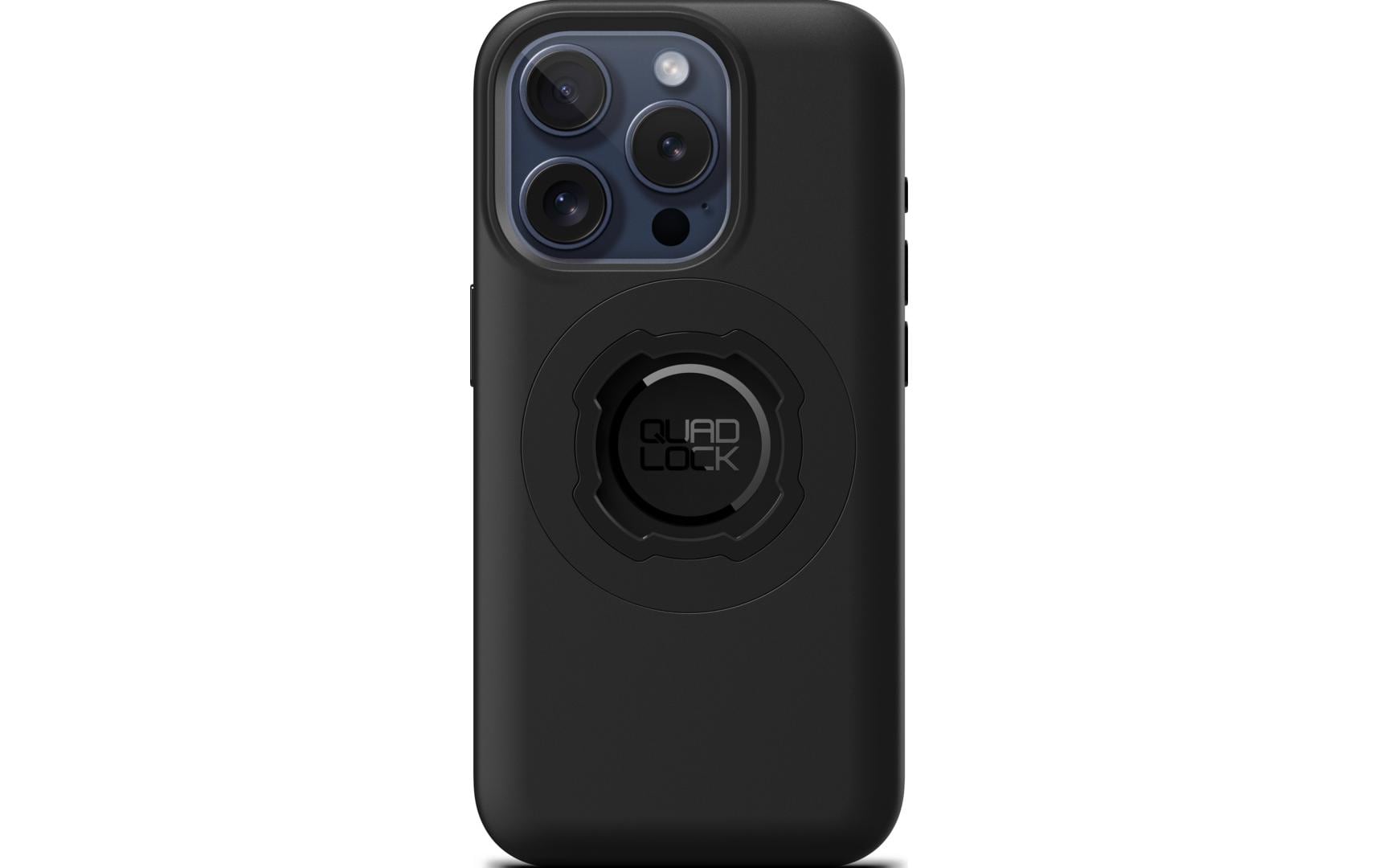 Quad Lock MAG Case – Backcover – für Apple iPhone 15 Pro, MagSafe, Mikrofaser+TPU+PC, Schwarz