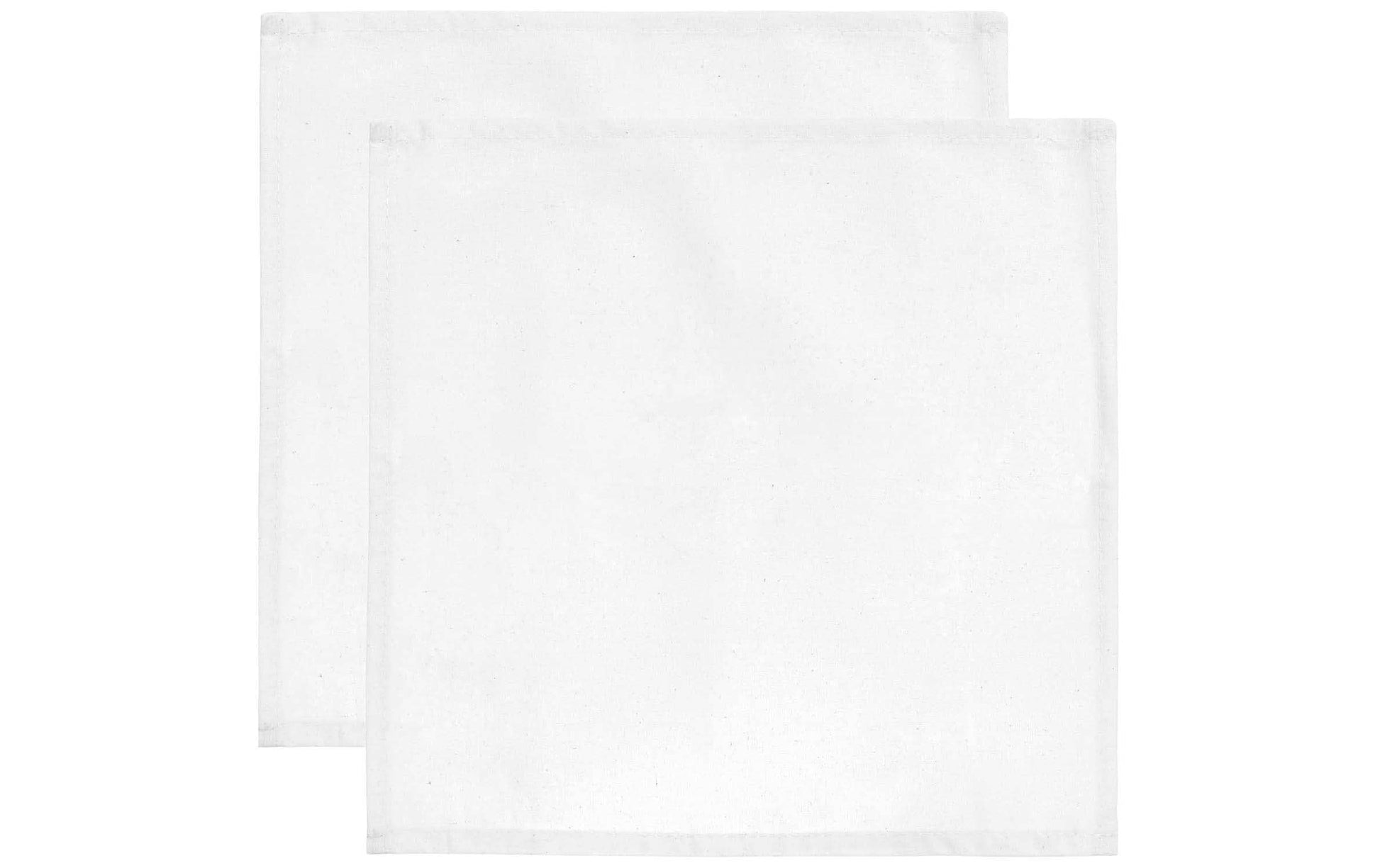 Rico Design Stoffserviette Weiss – 45 × 45 cm, Baumwolle – 2-er-Set