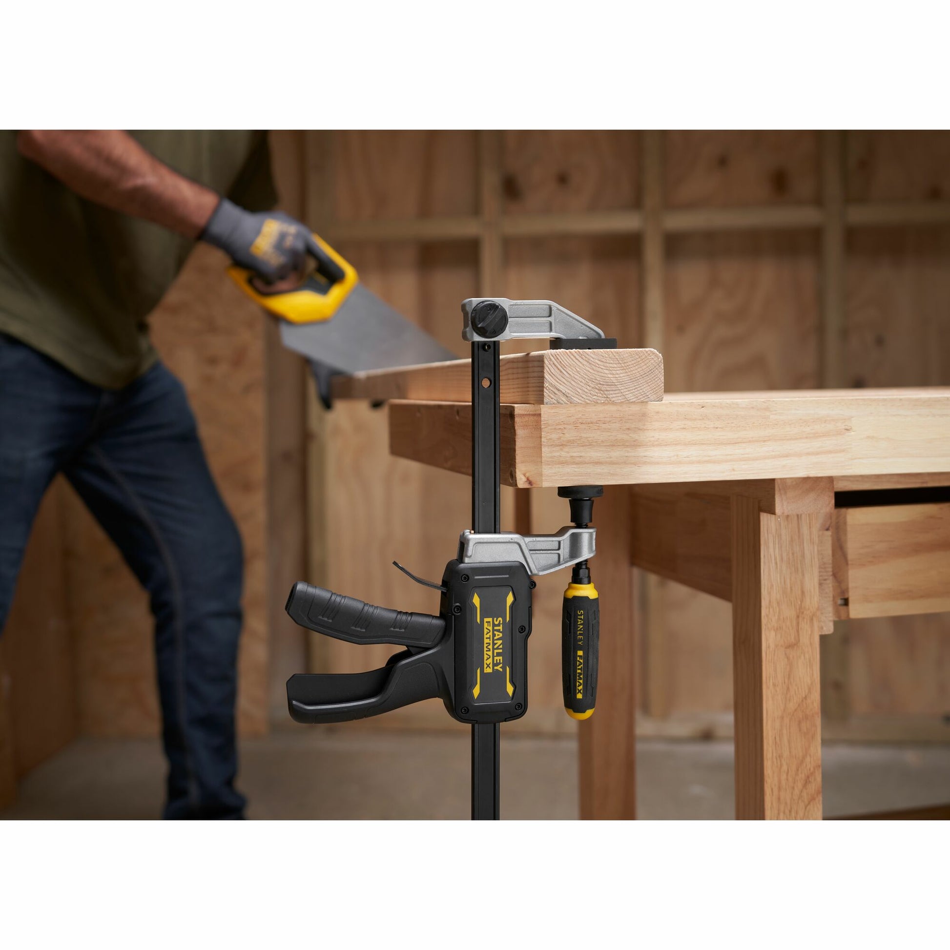 Stanley FatMax Hybrid Einhandzwinge – Spannweite 600 mm