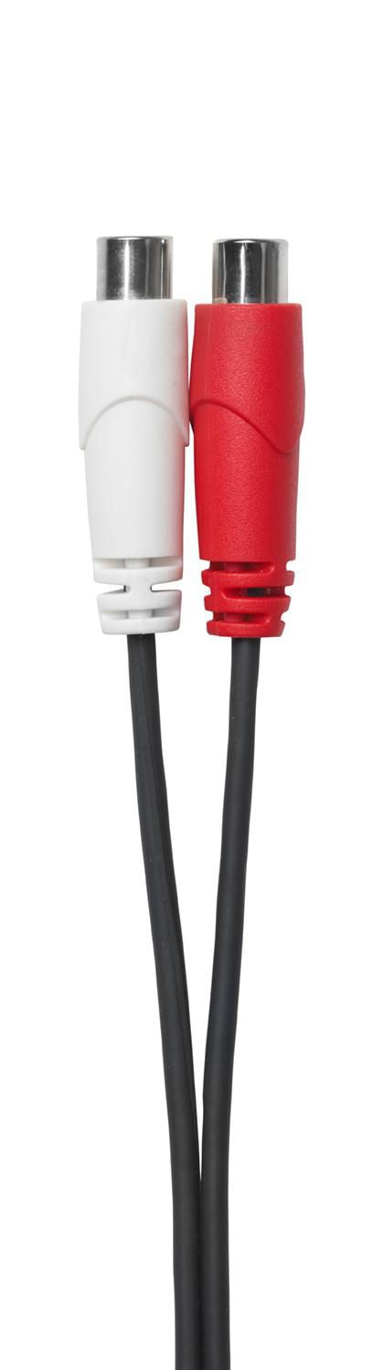 Vivolink 3,5-mm-auf-2×-Cinch-Adapterkabel – 2× Cinch Buchse – 3,5-mm-Klinke Stecker – 0,2 m, vergoldete Stecker